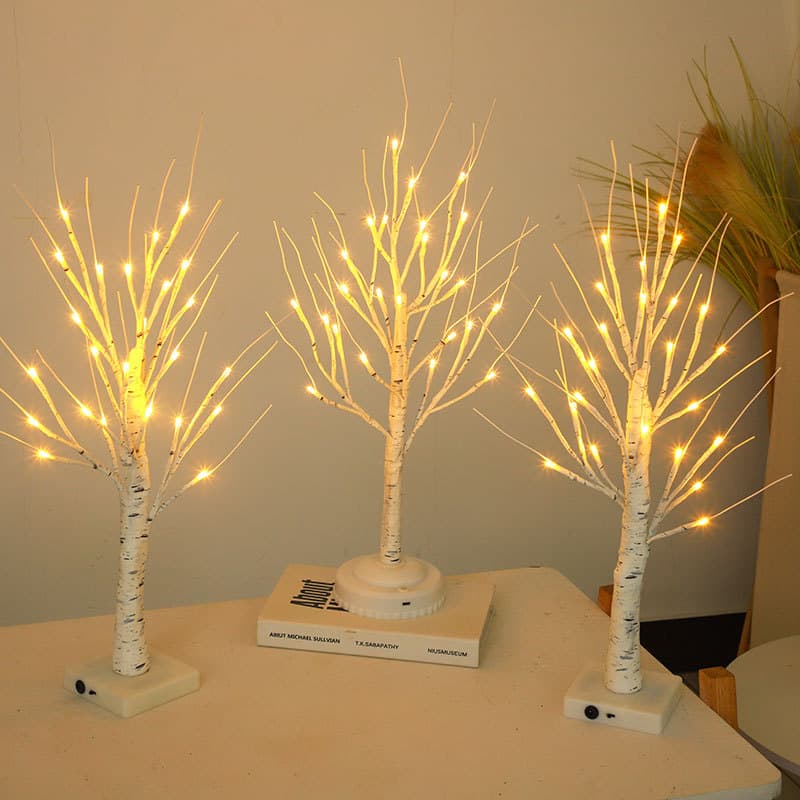 LED Birch Tree Lamp – Decorative Christmas Tree Light for Bedroom & Home Decor
