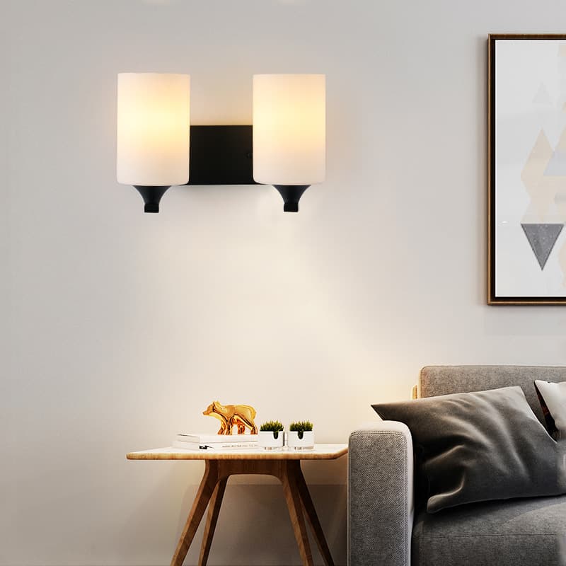 Modern LED Wall Lamp – Minimalist Glass Bedside Light for Bedroom, Living Room & Hallway