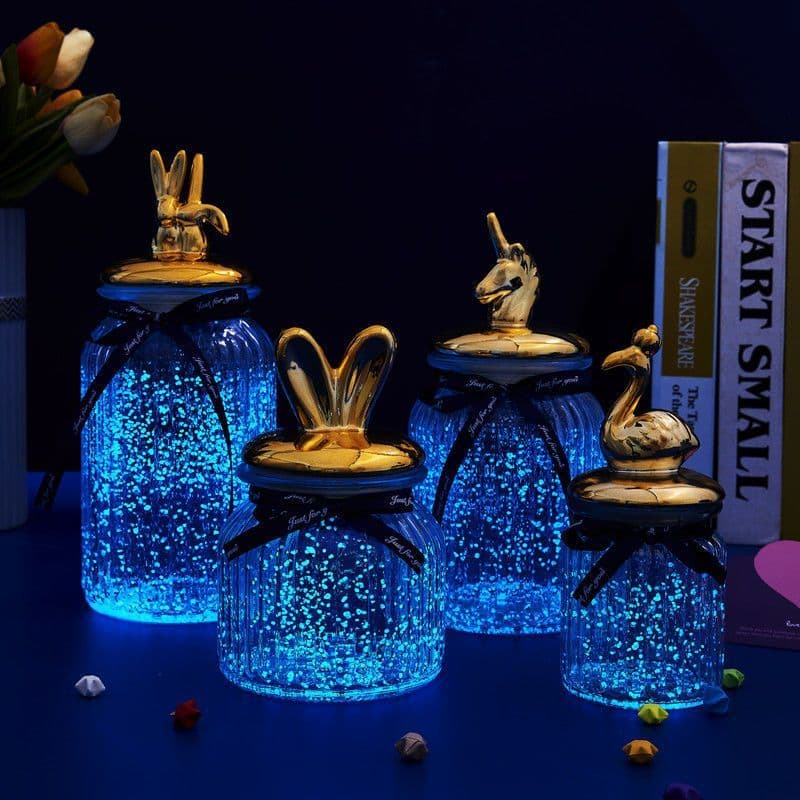 Firefly Glow Wish Jar – Handmade Star Bottle & Glass Message Bottle Gift