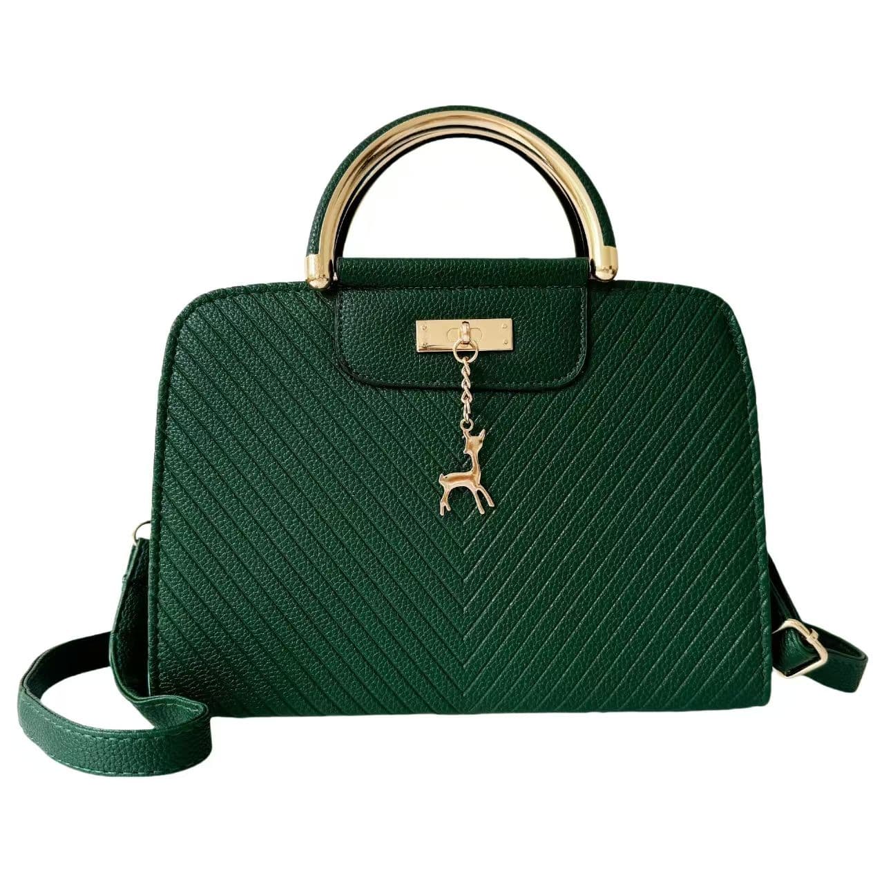 PU Leather Small Square Ladies Bag – Solid Color Shoulder Handbag